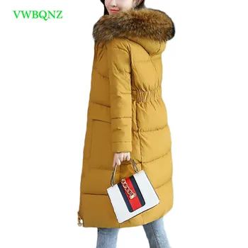 

Winter Coat Jacket Women Hooded Fur Collar Casual Down Cotton Jackets Women's Plus size Fashion Warm Cotton Outerwear 3XL A984