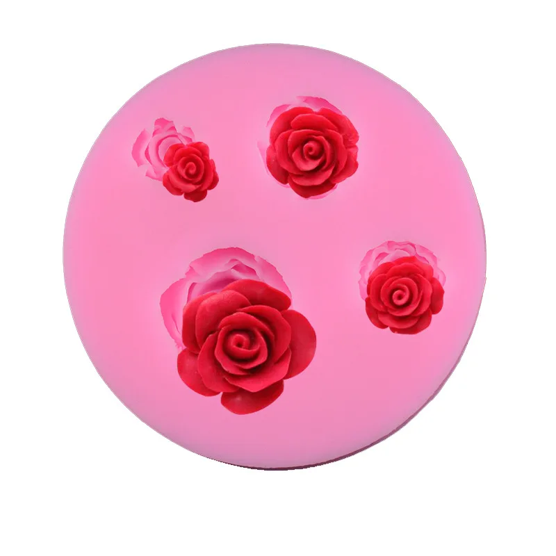 

Roses Flowers Chocolate Sugar Craft Cake Fondant Silicone Mold