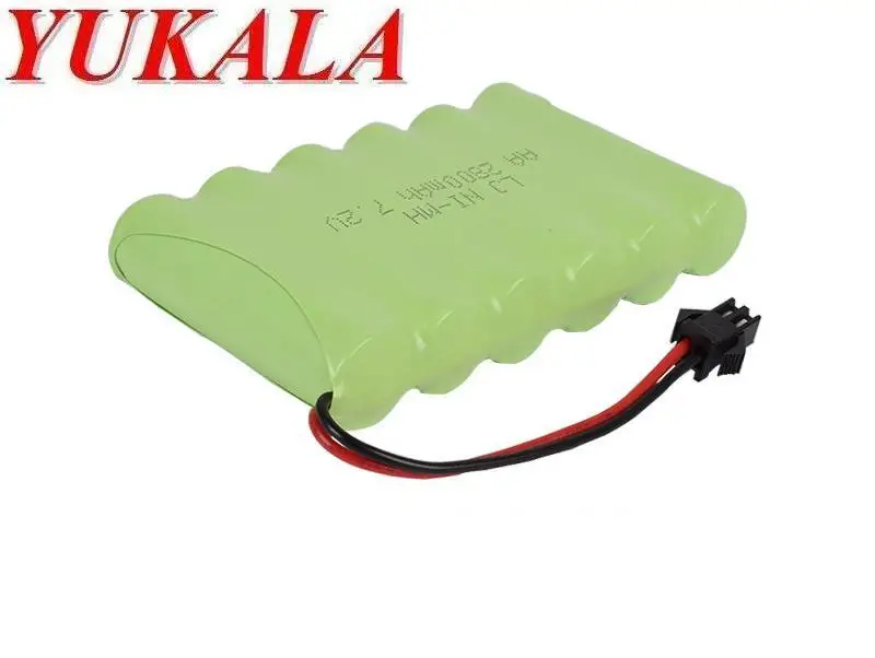 YUKALA 7.2V 2800mAh Ni-MH rechargable battery for RC Truck/ RC car/ RC boat /RC tank YUKALA 7.2V 2800mAh Ni-MH rechargable battery for RC Truck/ RC car/ RC boat /RC tank