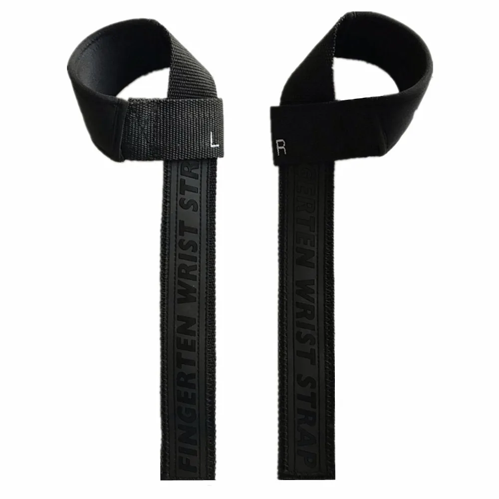 Weight Lifting Straps Gym Sports Fitness 1 Pair Wrist Belt Strap Hand Support Black Body Building Training Protection Barbell