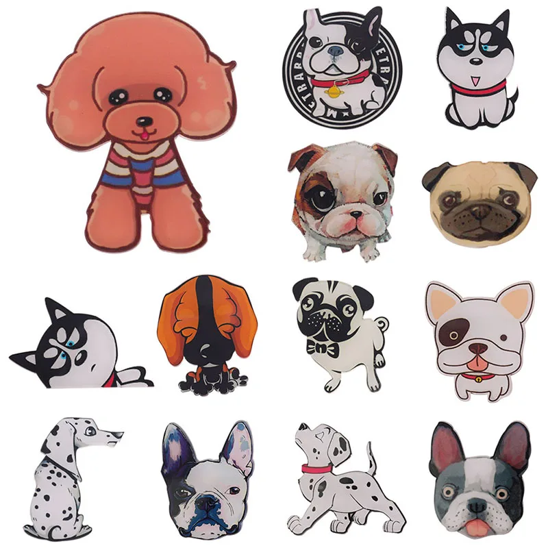

Cute Pet Dogs Pendant Badge Pins Cartoon Puppy Husky Corgi Bulldog Brooches Women Demin Backpack Enamel Pins Jewelry Gift