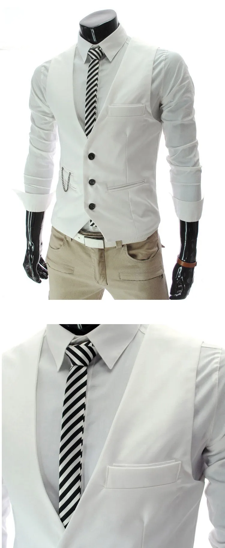 Для мужчин одежда деловые блейзеры без рукавов жилет Slim fit мужские жилеты костюмы для торжественных случаев жилет Большие размеры M-3XL MQ219