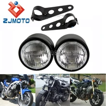 Поплавок 250 Flyrite Choppers на заказ Streetfighter Twin фара мотоцикл заготовка фара для Dyna Кафе Racer Cruiser