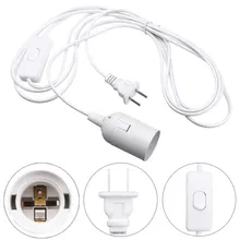 E27 лампа база подвесной светодиодный светильник лампа провод розетки адаптер с 1,8 м вкл/выкл E14 переключатель держатель лампы провод ЕС