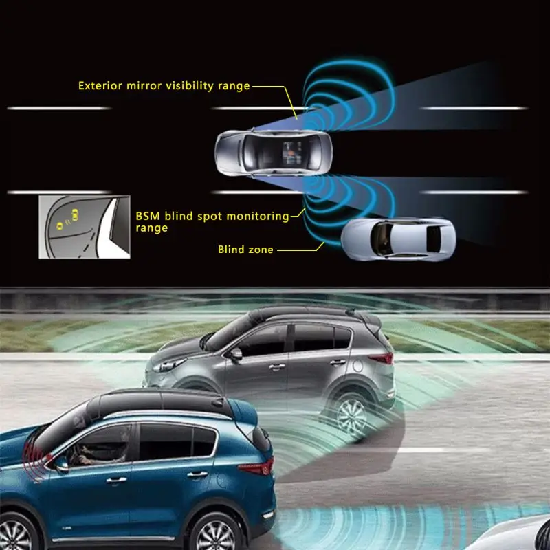 

Hot New Car Blind Spot Monitoring BSD BSA BSM Radar Detection System Microwave Sensor Assistant Car Driving Security 2019
