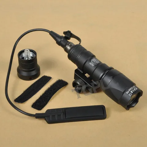 Tgul Scout Rifle Ferroviário Led Lanterna Constante Saída Momentânea Caça Spotlight Weaver Picatinny Montagem sf M300c Luz