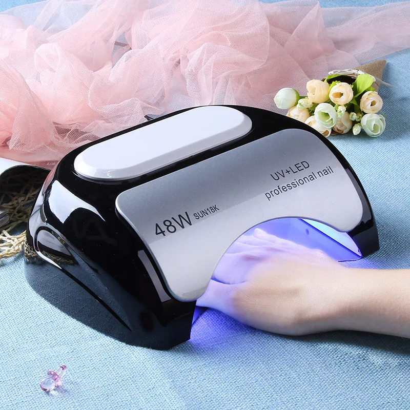 

INGSHU 48W/24W LED UV Lamp Nail Dryer Sun Light For Nail Gel Polish Curing Light with Bottom 10s/30s/60s Timer LCD display Tools