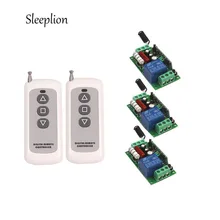 Sleeplion Universal Wireless Remote Control Switch AC 110V 220V 1CH Relay 2 Receiver Module and RF Remote Controls 315MHz/433MHz