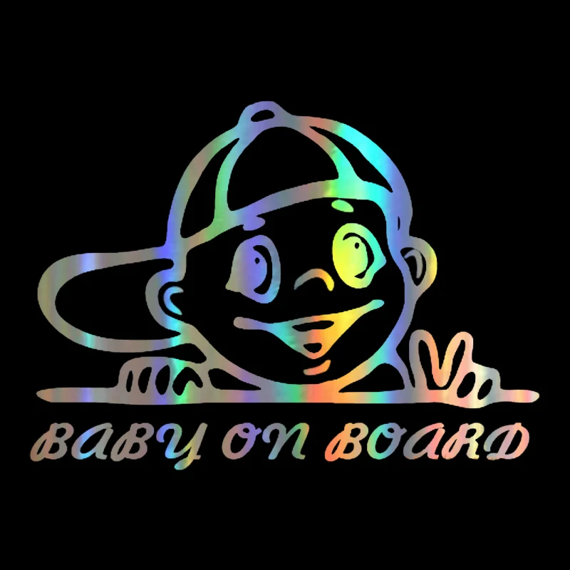 Автомобильная Наклейка 3D 20 9*14 9 см Naughty Boy Стилизация автомобиля Детская на
