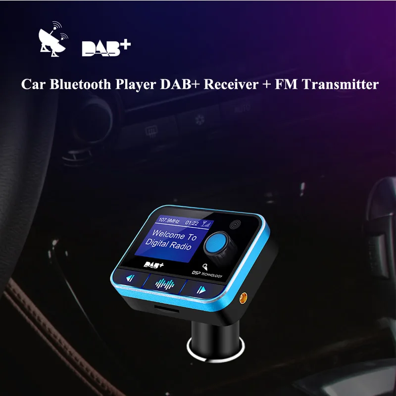 JaJaBor автомобильный радиоприемник Авто DAB fm-передатчик цифровой аудио вещание Bluetooth Handsfree Автомобильный mp3 плеер ЖК-дисплей