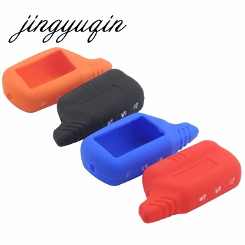 100 pz/lotto per StarLine B9 B6 A61 A91 Portachiavi Trinket Custodia In Silicone LCD A Due Vie di Allarme di Telecomando Della Copertura