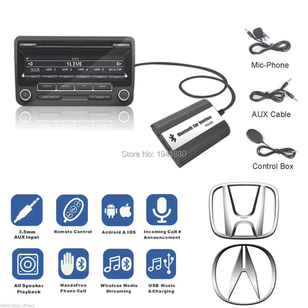 DOXINGYE,USB AUX Bluetooth Car Digital Cd Changer Adapter Car MP3
