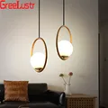 Designer Kunst Decor Weiß Glas Ball Anhänger Licht Esszimmer Eisen Ring Industrielle Vintage Amerikanischen Hängen Lampe Lüster Leuchte|Pendelleuchten| -