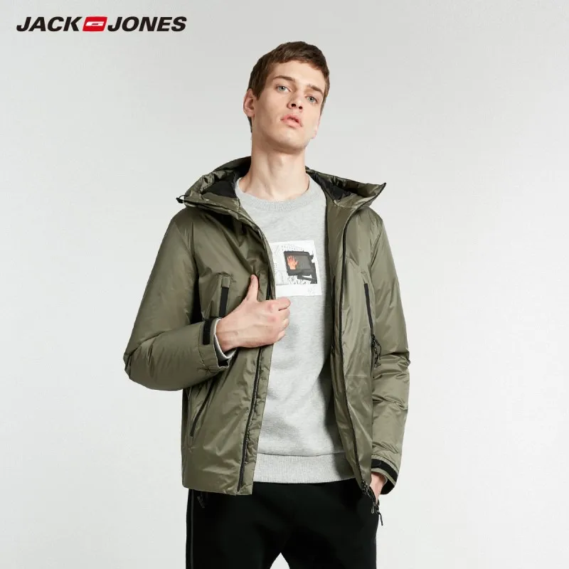 JackJones мужской осенний пуховик с капюшоном C | 218412528