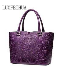LUOFEIHUA, новинка, кожаная сумка,, этнический стиль, тисненая, чистая кожа, сумочка, Ретро стиль, большая сумка, сумка на плечо