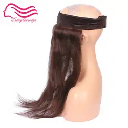 Alitsingtaowigs, 100% Европейский волос I BAND, повязка на голову, кружево ручка для еврейских волос парик, Кошерные Парики Бесплатная доставка