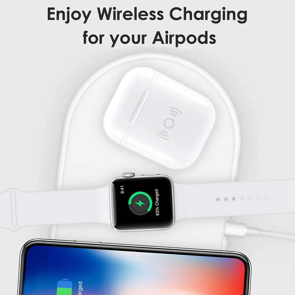 Bluetooth наушники Беспроводная зарядка Защита Коробка для Apple AirPods QI Беспроводное быстрое зарядное устройство Высокое качество безопасность