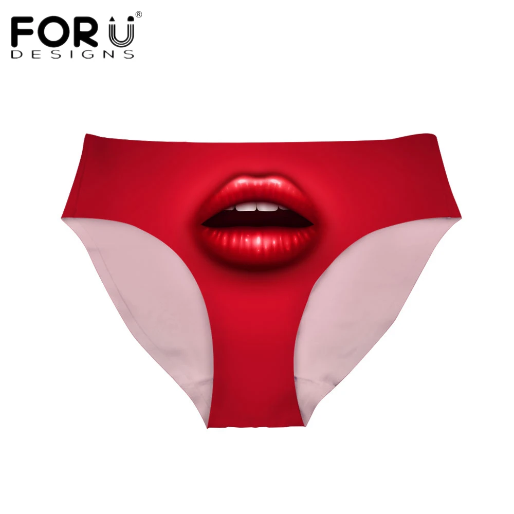 Женские Бесшовные трусики с 3D принтом губ 6 цветов|panties ladies|women pantiesseamless briefs |