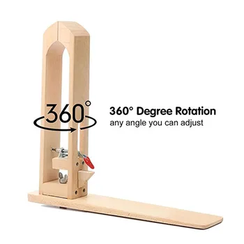 

360 Degree Rotate Wood Leather Table Lacing Desktop Sewing for DIY Stitching Leathercraft Tools Lhipping For Drop Shippi