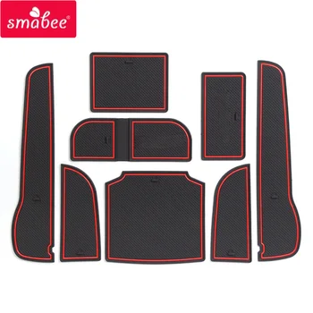 

smabee Gate slot cup mat For HONDA ACCORD 8th 2008-2013 Interior Accessories Door Groove Non-slip Pad Rubber Coaster