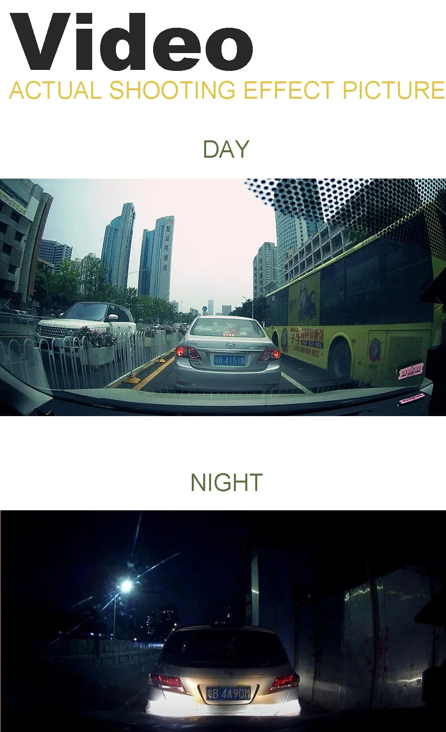 Z3-B2 7 дюймов видеозапись в автомобиле для грузовых автомобилей Двойной объектив Камера Автомобильный видеорегистратор с заднего вида