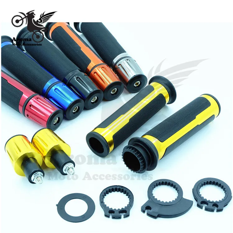 6 Colors Available motorcycle handlebar end motorbike handle grips 22mm universal colorful blue