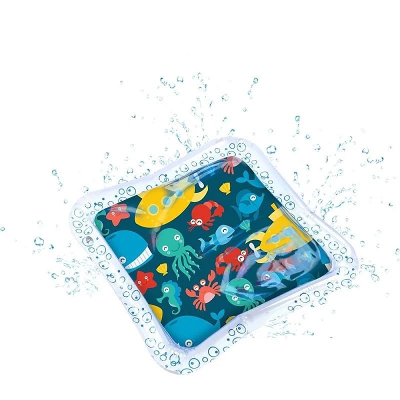 

Baby Inflatable Water Play Mat Baby Leakproof Inflatable Game Pad for Toddlers Infants Sensory Stimulation Motor Skills