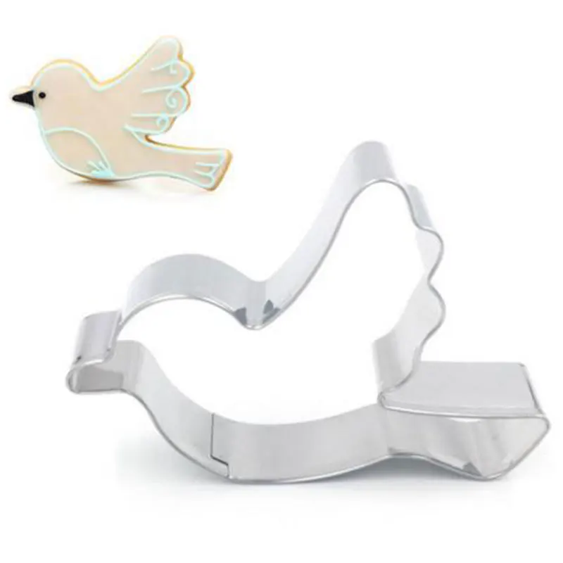 Buy 10pcs/lot Cookie Cutters Dove Shaped Stainless