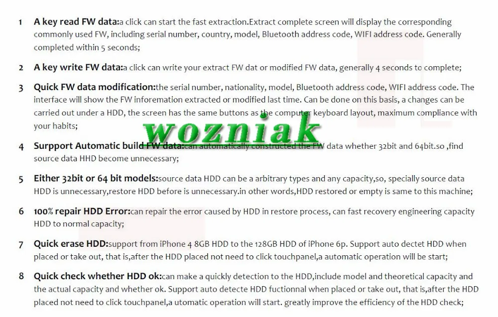 32 64 бит NAND Flash IC чип программист инструмент ремонт материнская плата HDD чип серийный номер SN модель для iPhone для iPad