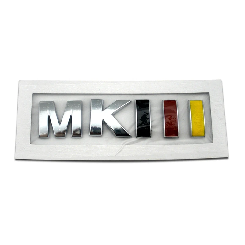 OEM 서비스 MKIII 그릴 엠블럼 2.0V 2.4T 2.6T 플라스틱 크롬 배지 3D 자동차 로고 Mk3 자동차 트렁크 스티커 폭스바겐