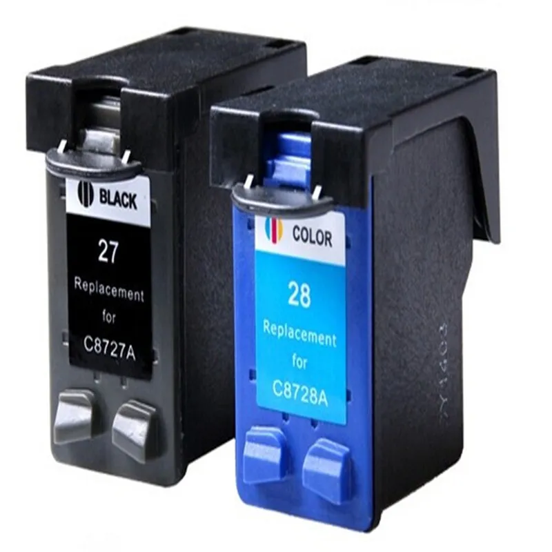 

hisaint Ink Cartridge For HP 27 28 for HP27 28 DeskJet 3320/3323/3325/3420/3425/3450/3520/3520V/3550/3650/3650V printer