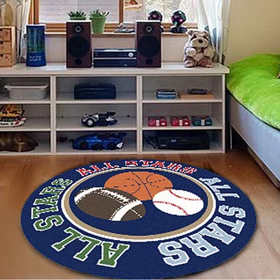 Детский ковер лучшего качества, круглый ковер для дома, спальни, скрепляющий детский игровой коврик, популярный напольный коврик для детей, дома