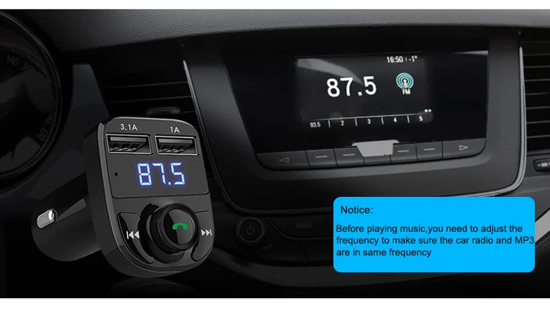 USB зарядное устройство для устройства Handsfree Bluetooth FM передатчик модулятор Автомобильный комплект автомобильный аудио MP3 плеер микро SD TF Музыка FM передатчик