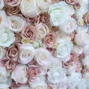 SPR Blush White Flower Wall Wedding Backdrop Artificial Flower Table Runner And Centerpiece Decorative Floral