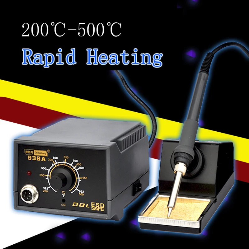 

Adjustable Temperature 936 Soldering Station 220V 60W Rapid Heating Solder Station With 907 Soldering Handle