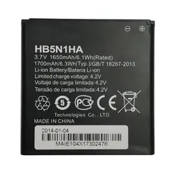 Перезаряжаемые Батарея HB5N1HA для huawei Ascend D300 U8818 U8815 U8680 U8730 G300 G330 Y330 U8825 V8825 M660 телефон Accu Акку