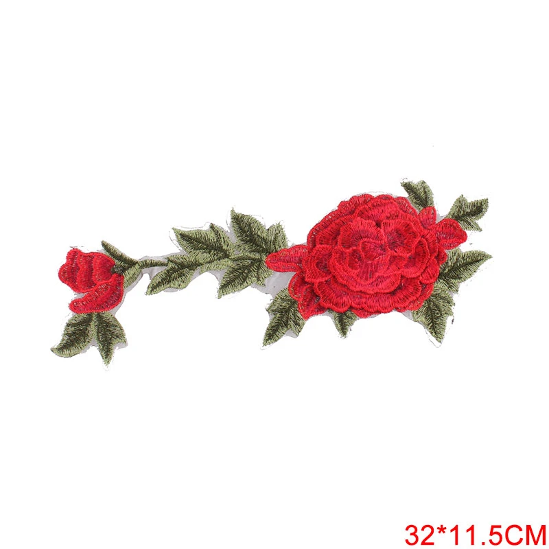 Красивая Роза патч цветок наклейки железа на одежду передачи тепла аппликация вышитая аппликация Ткань блесток нашивки