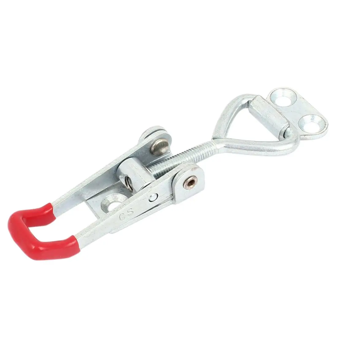 

New Style Cabinet Metal Lever Handle Push Rod Pull Switch Toggle Clamp Latch Pliers Silver Tone