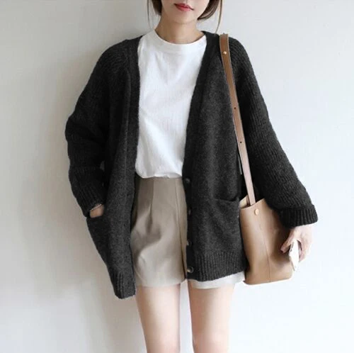 ^*Best Offers Tcyeek Sweater Women 2019 Knitted Cardigan V Neck Top Femme Korean Fashion Autumn Clothes Ladies Coat Casaco Feminino LWL731
