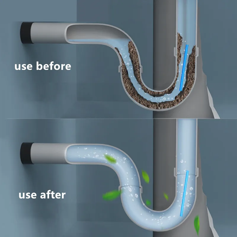 12 шт Многофункциональный трубопровода палочка для чистки Stick универсальная Бытовая кухонная вытяжка трапных драги через канализационные