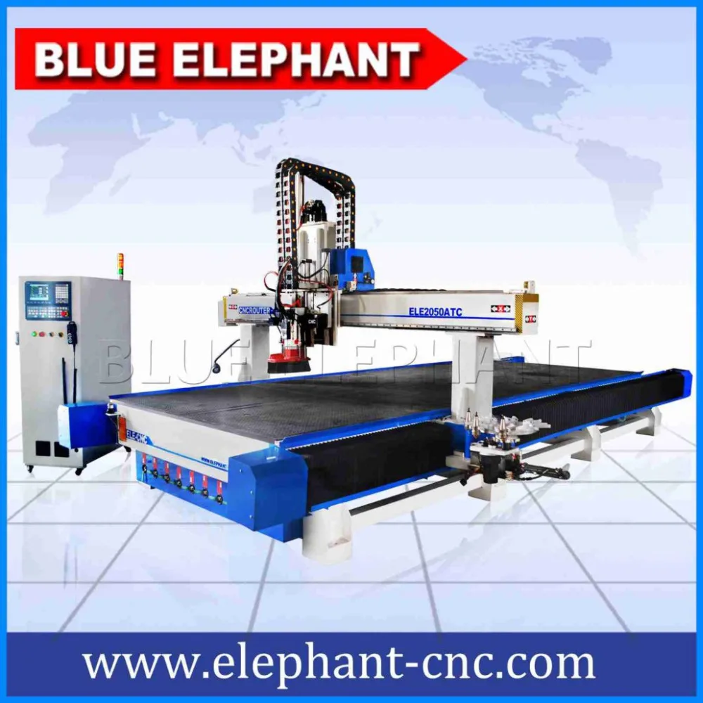 Фрезерный станок с ЧПУ Blue Elephant ATC2050 осевым ножом и шпинделем воздушного