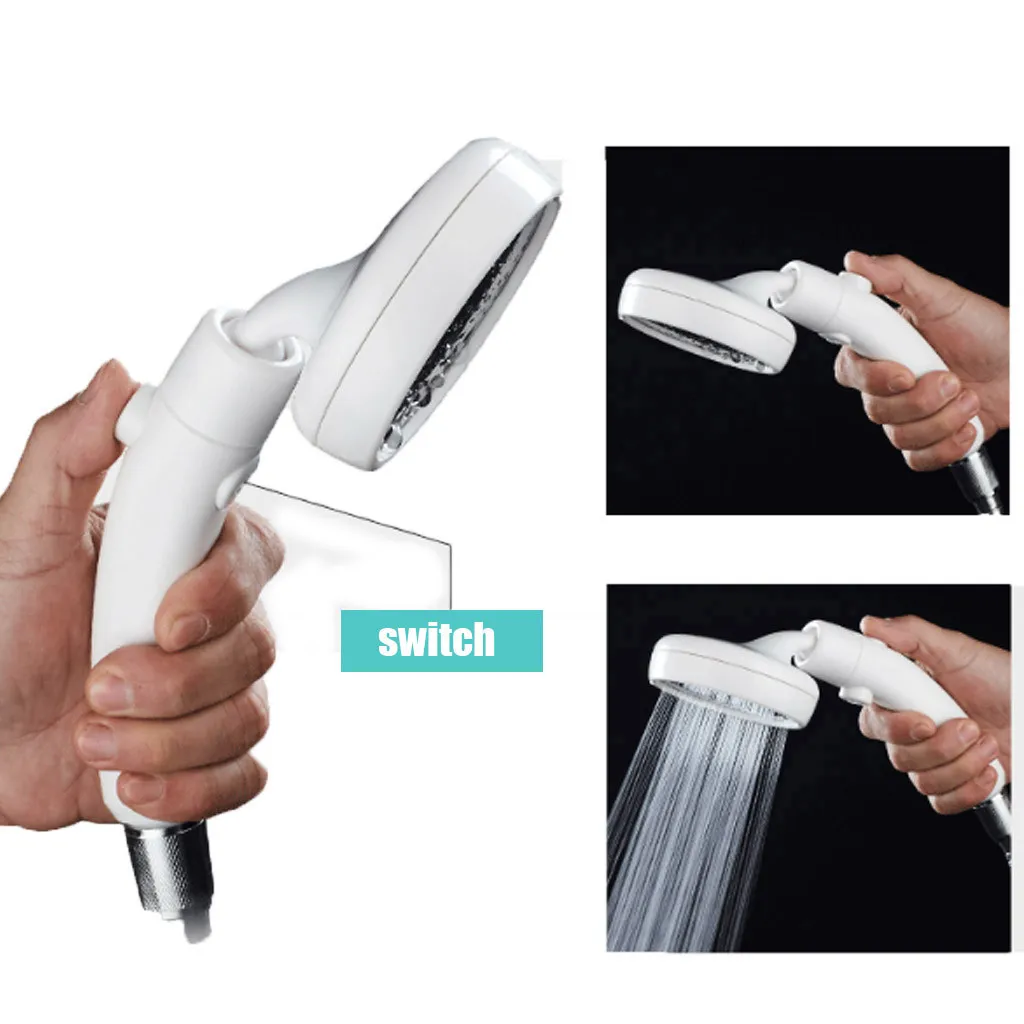 

Shower Faucet Wall Mounted Bath Handheld Shower Head with Water Stop Function Switch Water Saving 4 Setting Tap Bathroom 19MAY17