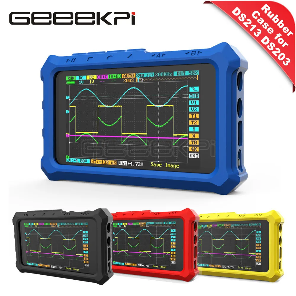 Защитный силиконовый чехол GeeekPi DS213 для осциллографа DSO213 4 цвета не входит в