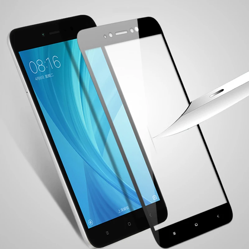 Полное покрытие из закаленного стекла для Xiaomi Mi 6 5X A2 Lite Защитная пленка экрана Redmi