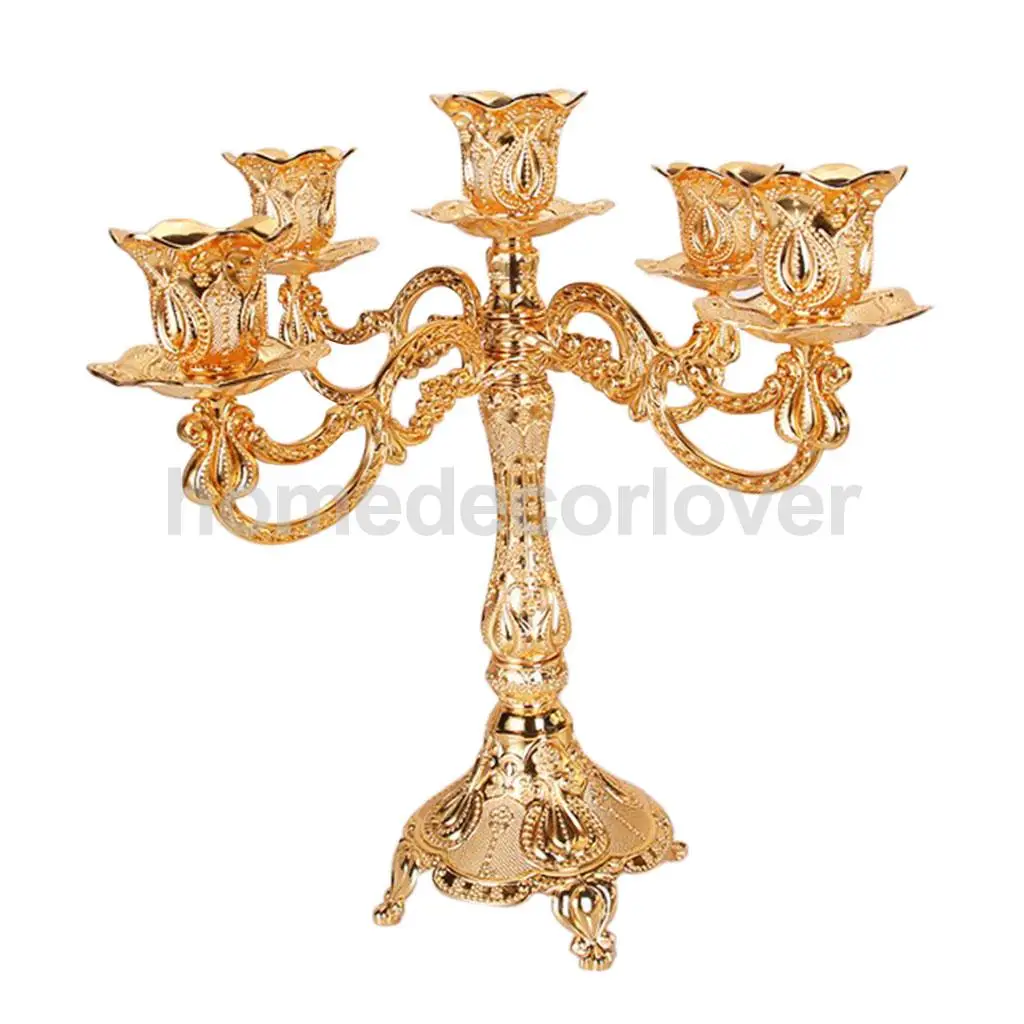 Antique Metal Vintage Tea Light Candle Holder Candlestick Wedding Home Church Table Dining Decoration Ornament	