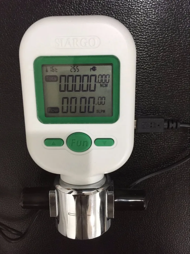 MF5706 Gas mass flow meters/Digital gas meters compressed air /digital display meter / 0-10L with Communication line | Инструменты