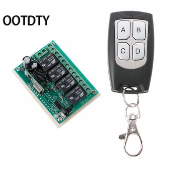 

DC 12V 4CH Small Channel Wireless Remote Control Controller Radio Switch 433mhz 200m Transmitter Receiver