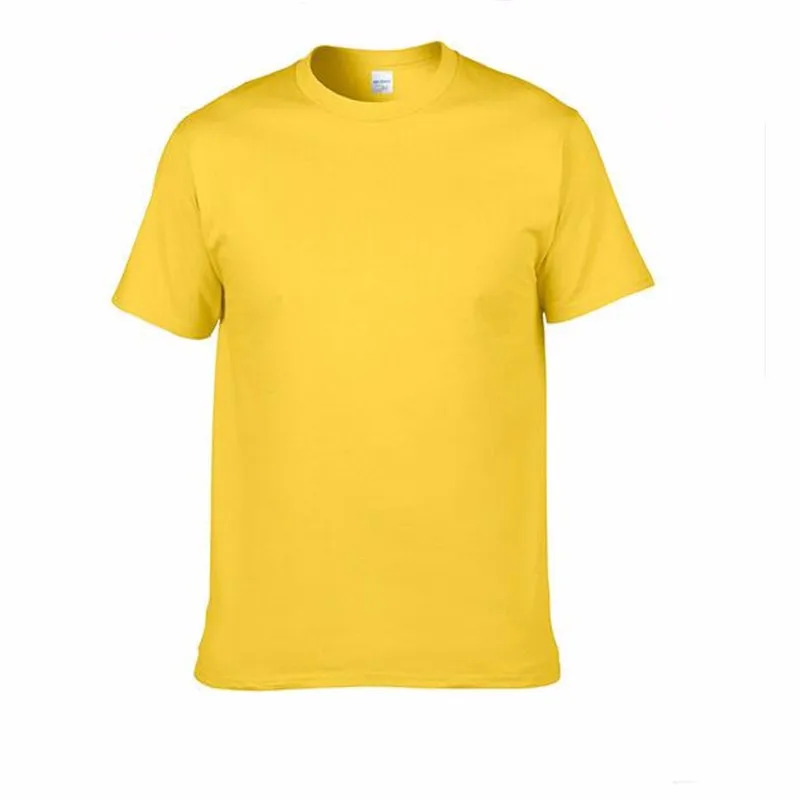 Men's Classic Solid Color High-Quality 100% Cotton T-Shirts - Wide Color Variety HTB1g3vCSpXXXXaDXXXXq6xXFXXXb - Men's Classic Solid Color High-Quality 100% Cotton T-Shirts - Wide Color Variety
