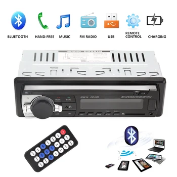 

Bluetooth V2.0 JSD-520 Stereo Autoradio Car Radio 12V In-dash 1 Din FM Aux Input Receiver SD USB MP3 MMC WMA Car Audio Player