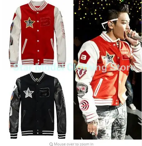 Best Price Kpop куртка Bigbang пальто Новинка Зимы 2016 Bigbang GD-dragon бейсбольная форма Повседневная куртка с капюшоном корейские толстовки Bigbang Best Price Kpop куртка Bigbang пальто Новинка Зимы 2016 Bigbang GD-dragon бейсбольная форма Повседневная куртка с капюшоном корейские толстовки Bigbang